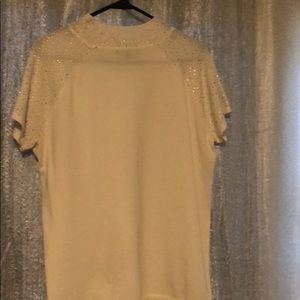 White top with rhinestone detailing never worn